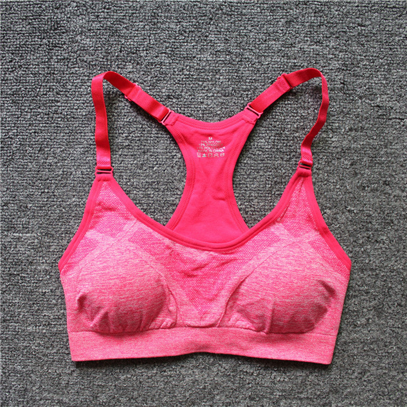 Women Shockproof Sport Bras Professional Yoga Shirts Tops, Seamless Sports Fitness Yoga Running Vest Tank Tops - Image 6